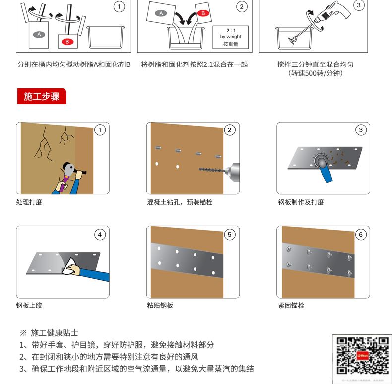 包钢武强粘钢加固施工过程